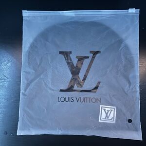 Louis Vuitton Black Knit Beanie with LV Patch